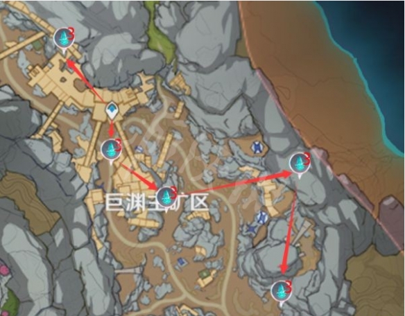 原神水晶矿石在哪采集 原神巨渊水晶矿石收集路线分享